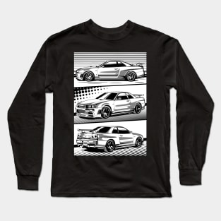 Nissan Skyline R34 Sukairain Long Sleeve T-Shirt